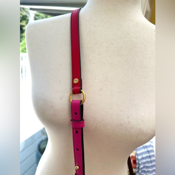 Tory Burch NWT Perry Patchwork Hearts 💕Mini Bag Leather Crossbody Adjustable - Picture 14 of 14